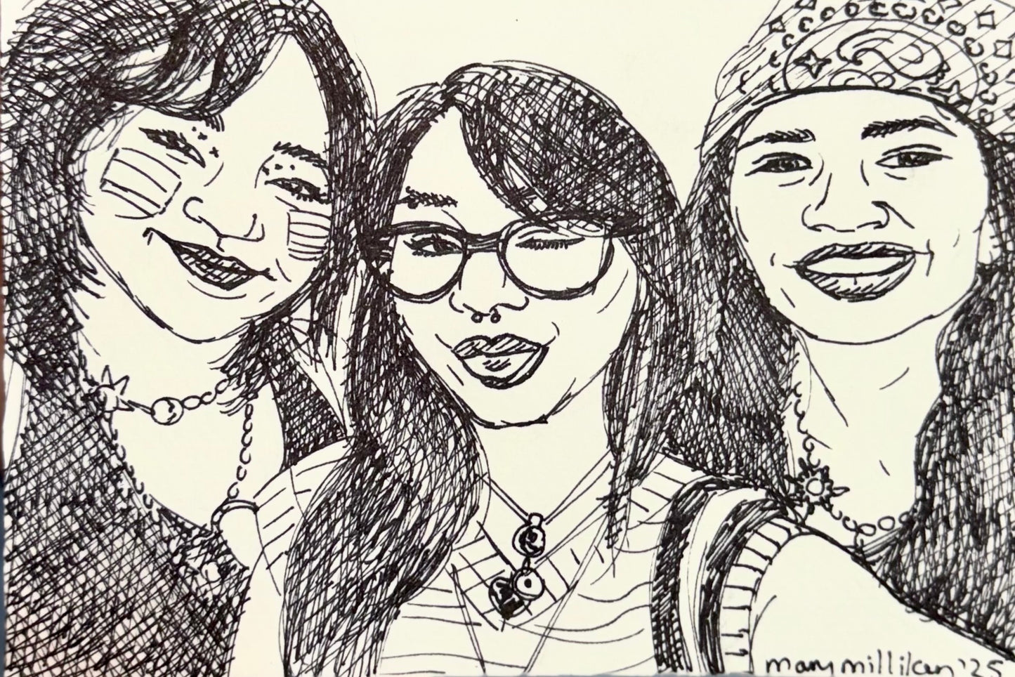 Ink-Only Portrait