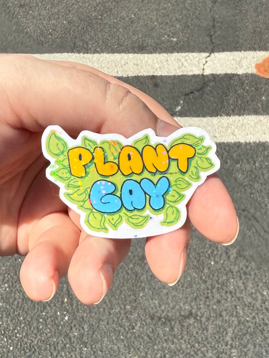 Plant Gay Sticker