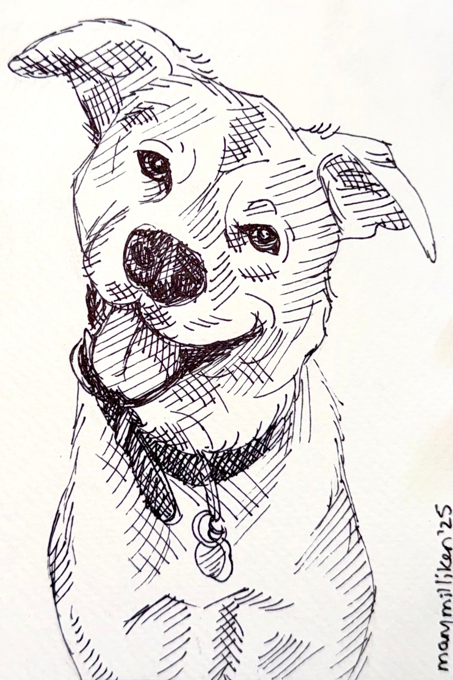 Ink-Only Portrait