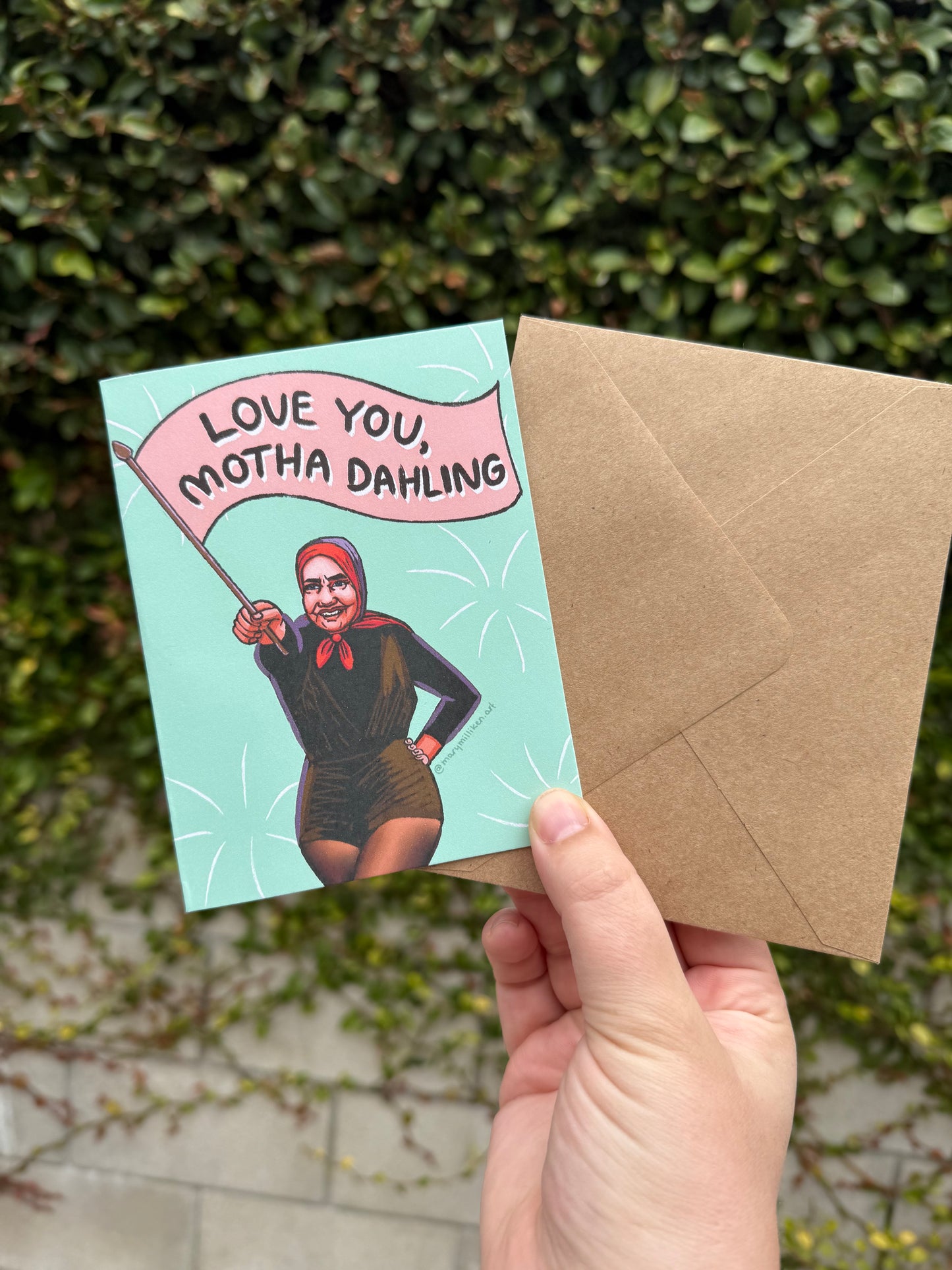 Love you, Motha Dahling! Little Edie Mother’s Day Card