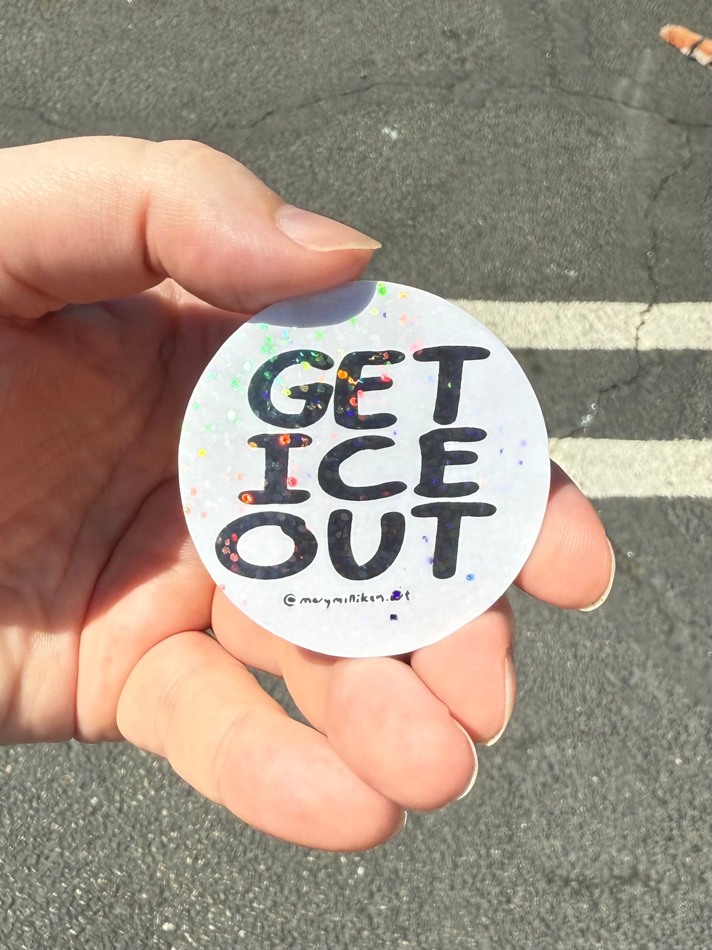 Get ICE Out Sticker