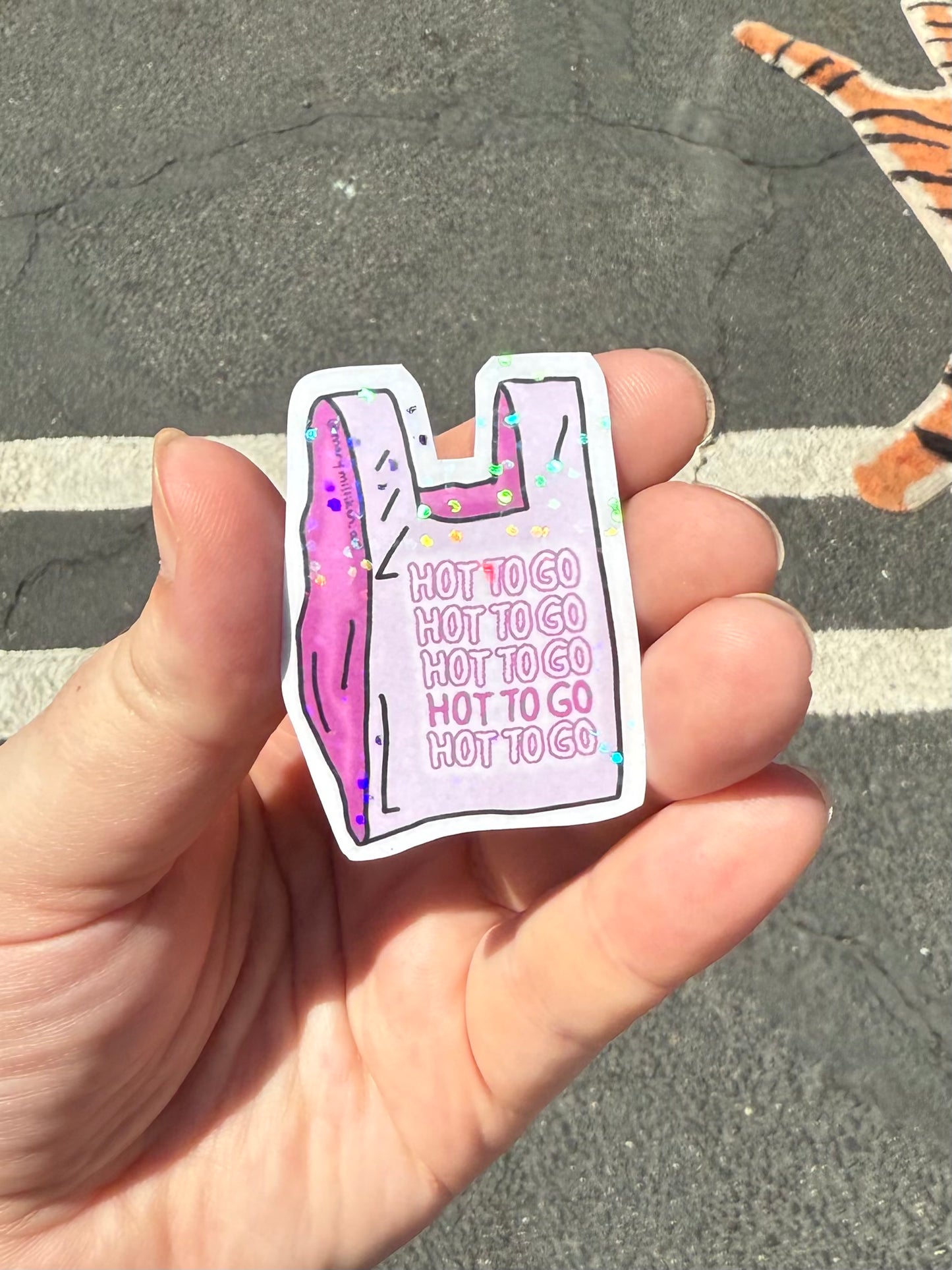 Hot To Go Bodega Bag Sticker