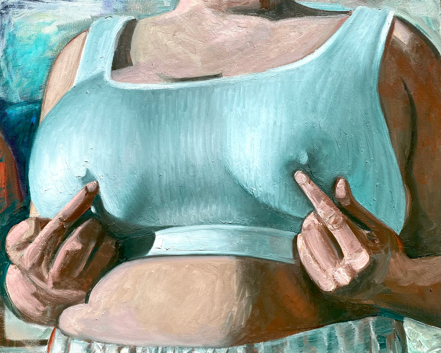 Custom Oil Nude Painting