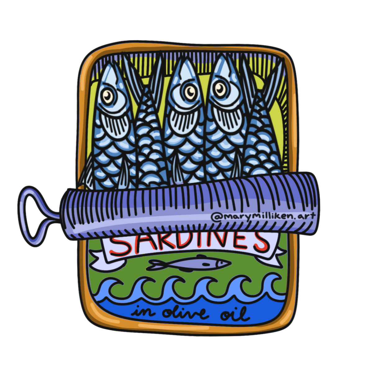Tin O’ Sardines Sticker