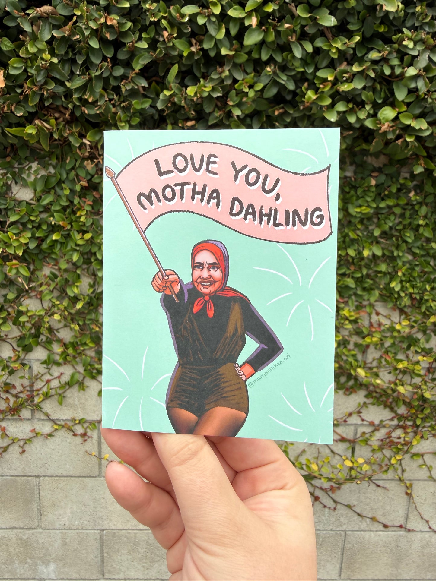 Love you, Motha Dahling! Little Edie Mother’s Day Card